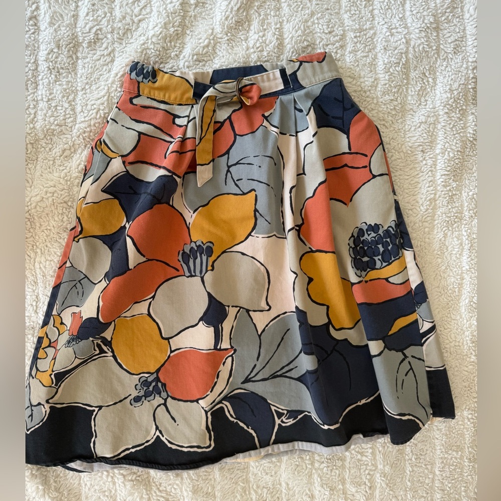 Tabitha Petite Midi Patterned Skirt